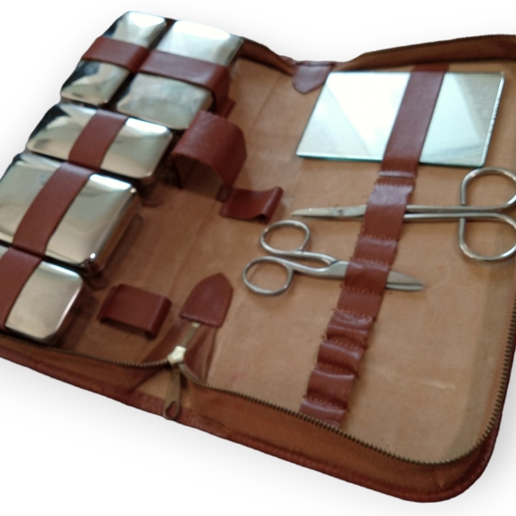 Vintage 1960s men travel kit made In Germany - Picture 4 of 11